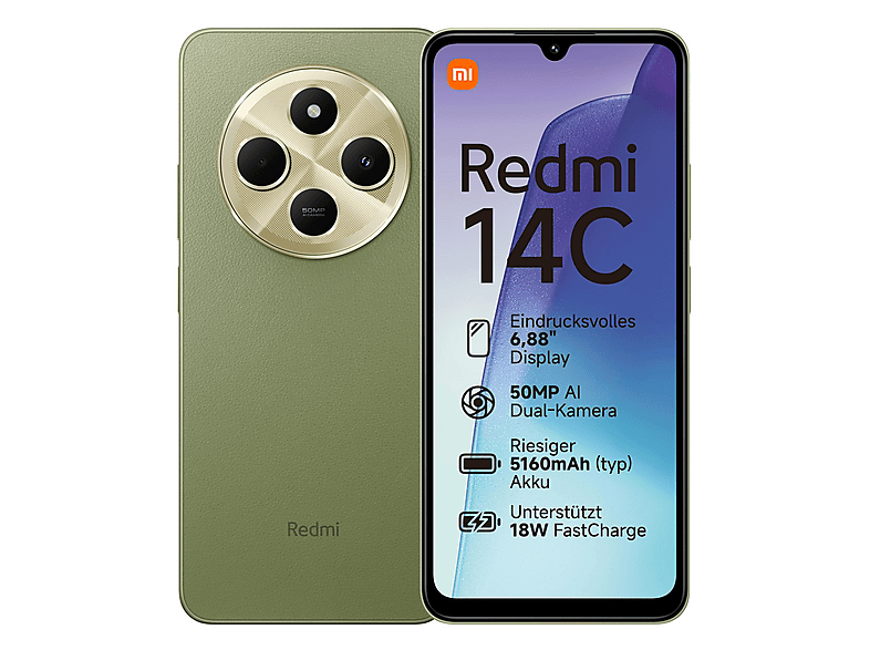 XIAOMI REDMI 14C 4+128GB SAGE GREEN 128 GB Sage Green Dual SIM