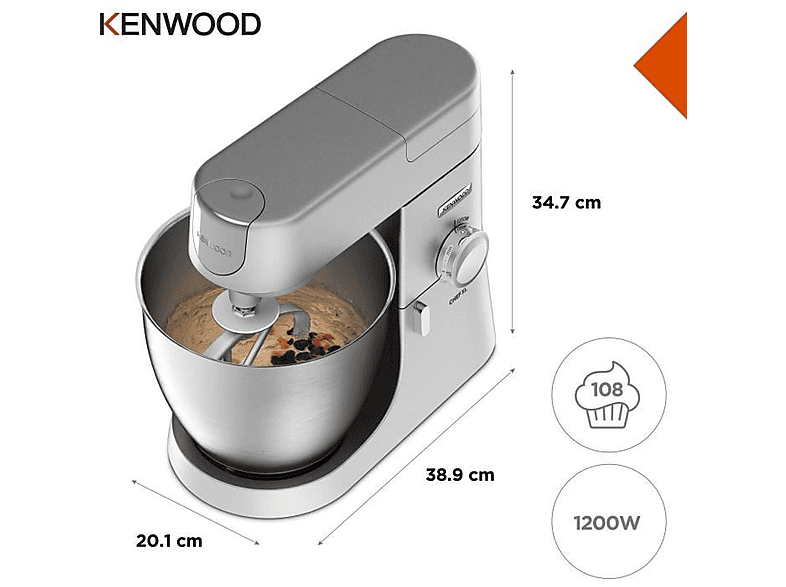 KENWOOD KVL4170S Chef Xl 1200 W Mutfak Şefi Gri Fiyat & Özellik