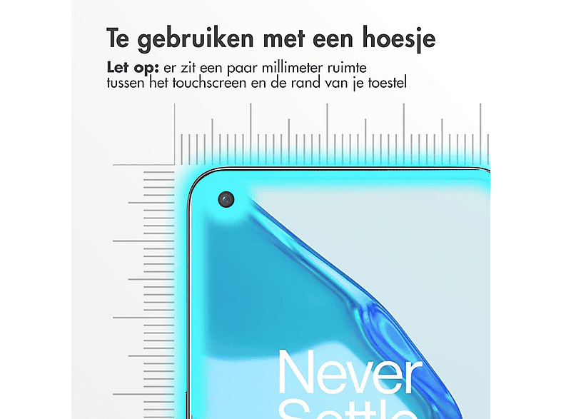 Brotect Pellicola In Vetro Ibrido AirGlass Per OnePlus 7T: Durezza 9H, Anti-impronta, Made In Germany - 4