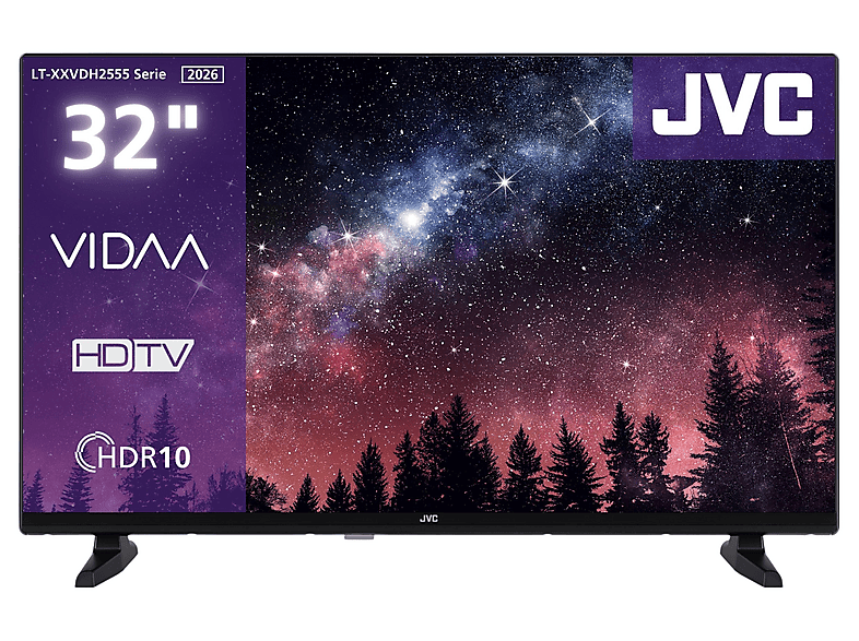 JVC LT-32VDH2555 LED TV (Flat, 32 Zoll / 80 cm, HD-ready, SMART TV)