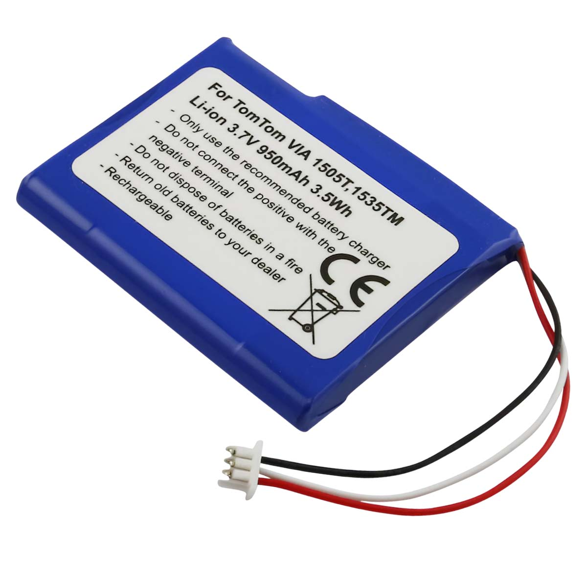 Batteria Li-Ion Per TomTom Z1230 – 3,7V 900mAh, Ricambio Compatibile