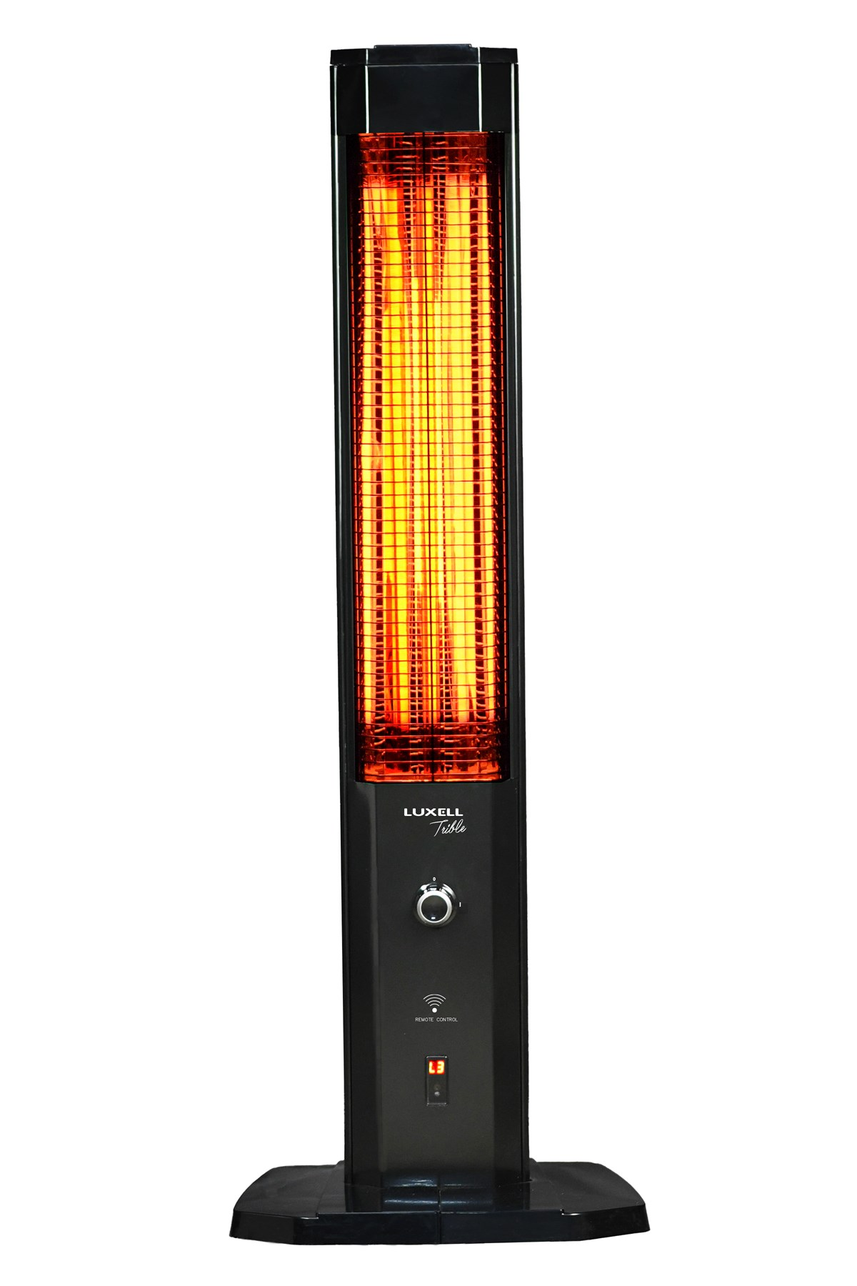LUXELL Mhr-1800 Üç Flament 1800 Watt Uzaktan Kumandalı 1800 W Kule Tipi Isıtıcı Siyah