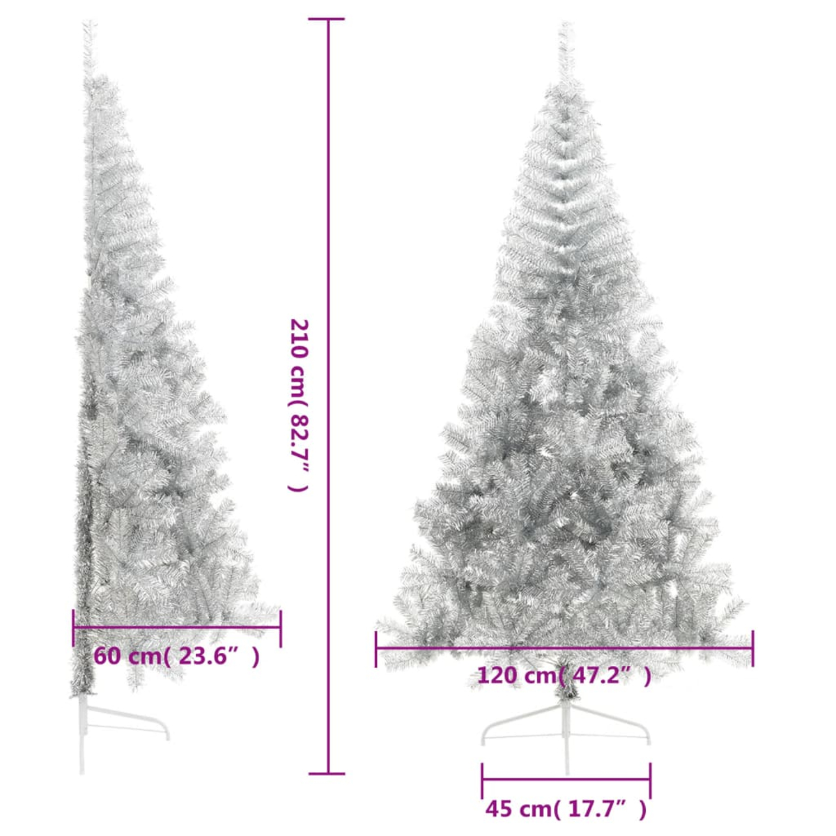 VIDAXL 344698 Weihnachtsbaum, Silber | MediaMarkt