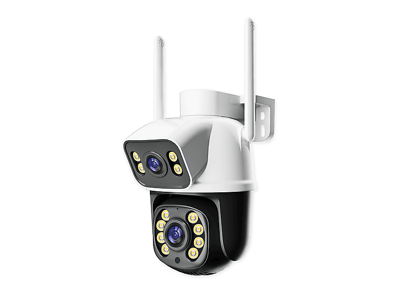 Telecamera Di Sicurezza Jortan Tech JTZ-9698QJB – Doppia Lente, Zoom 8X, Visione Notturna A Colori, IP66