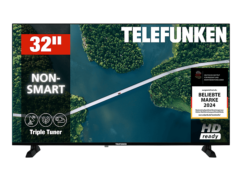 TELEFUNKEN XH32P900S LED TV (Flat, 32 Zoll / 80 cm, HD-ready)