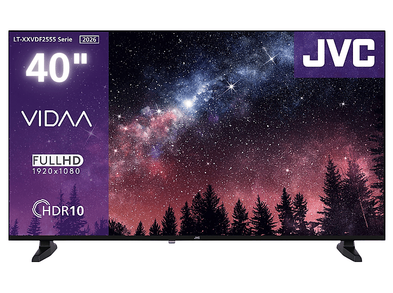 JVC LT-40VDF2555 LED TV (Flat, 40 Zoll / 100 cm, Full-HD, SMART TV)
