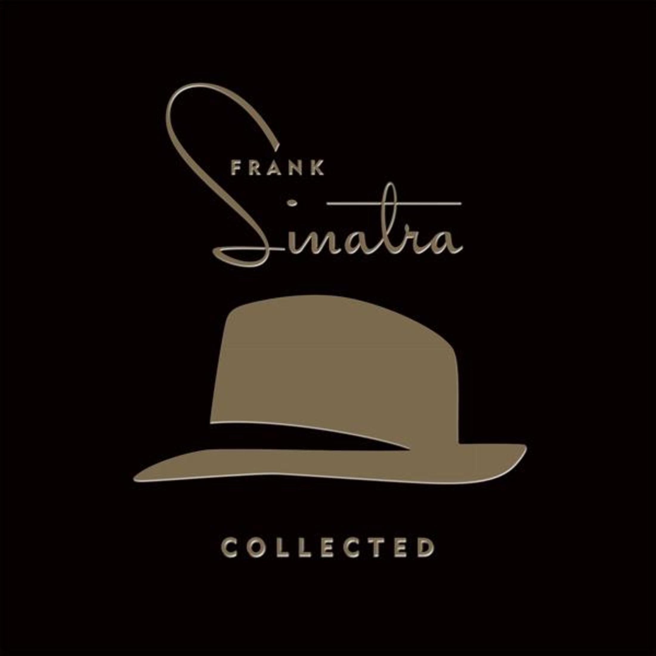 Copertina dell'album con il nome di Frank Sinatra e un fedora. La parola "COLLECTED" è sotto. Sfondo nero.