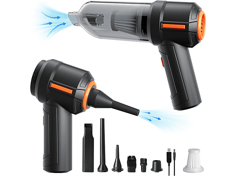 ELKUAIE HL-103 Staubsauger, maximale Leistung: 120 Watt, Schwarz)