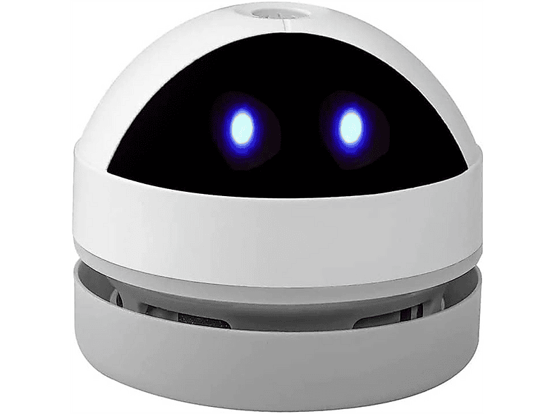 ELKUAIE tragbarer Mini Staubsauger, maximale Leistung: 2 Watt, Weiß)