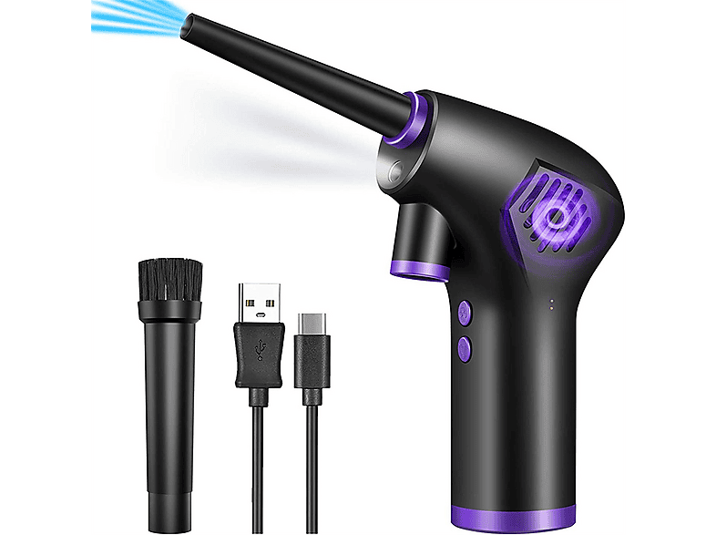 ELKUAIE elektrisch Staubsauger, maximale Leistung: 60 Watt, Schwarz)