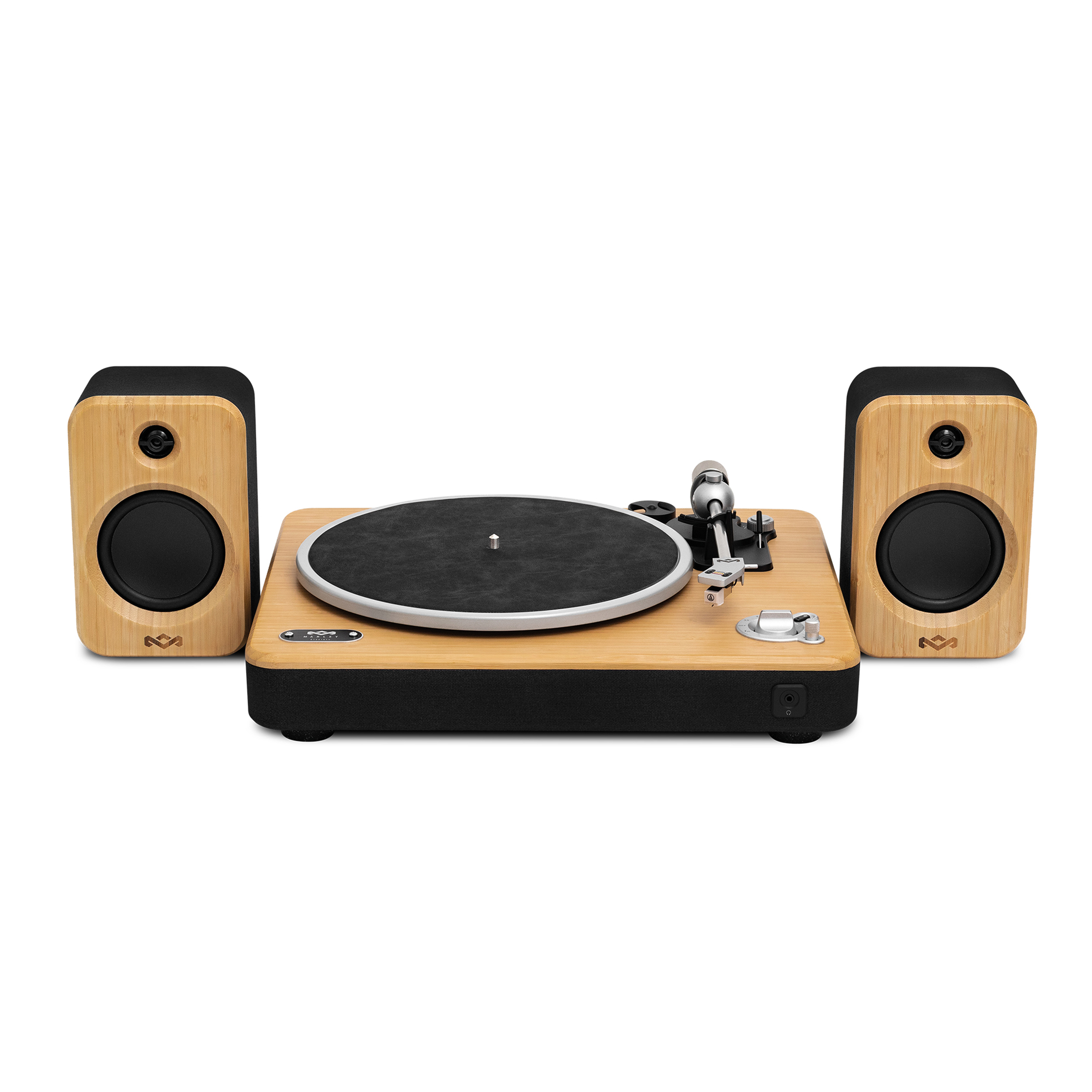 HOUSE OF MARLEY Stir It Up Wireless 2 mit Lautsprechern EM-JT305  Plattenspieler (Natur / Schwarz (Bambus & REWIND-Stoff, Lautsprecher mit  Bambus-Akzenten)) | MediaMarkt