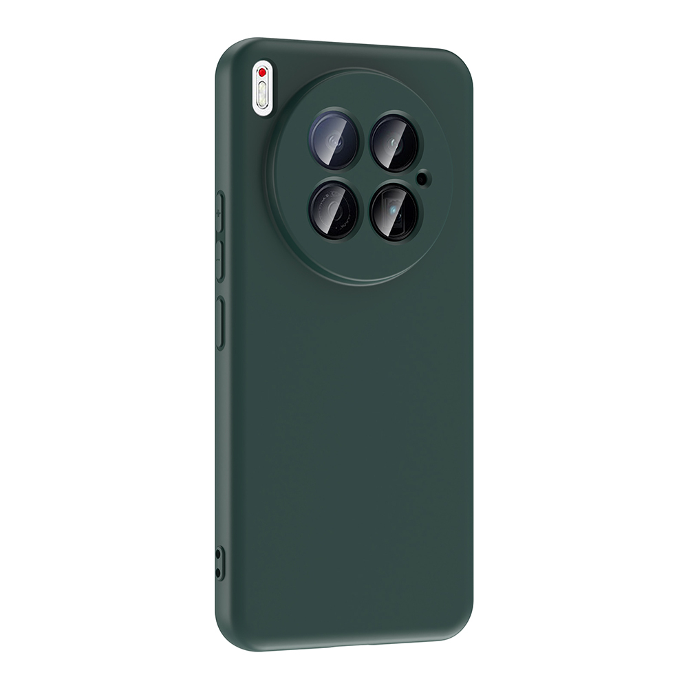 GPACK Tecno Camon 40 Premier 5G Uyumlu Lansman Silikon İçi Kadife Telefon Kılıfı Koyu Yeşil