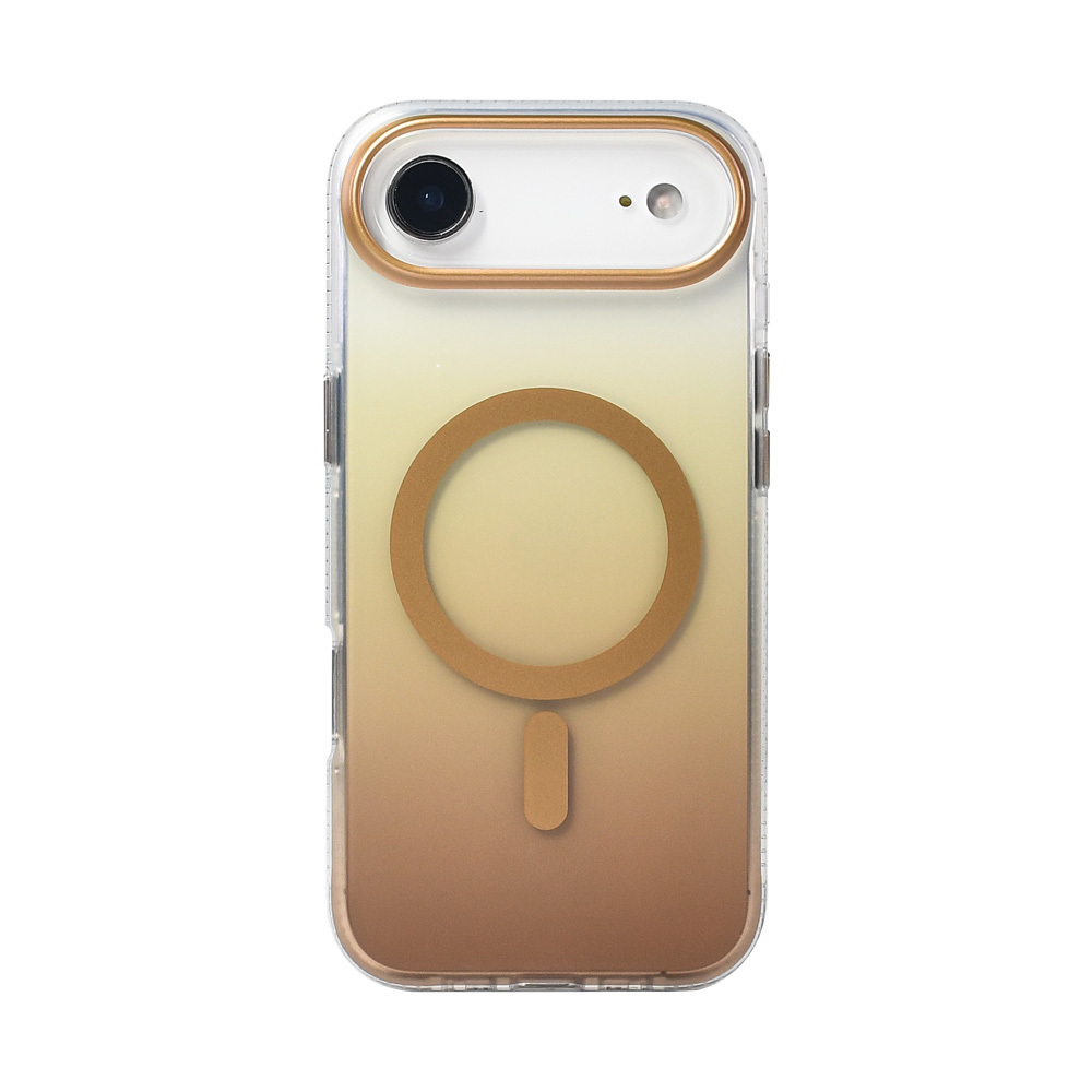 GPACK iPhone 17 Air Uyumlu Toros M-Safe Şarj Özellikli Telefon Kılıfı Gold