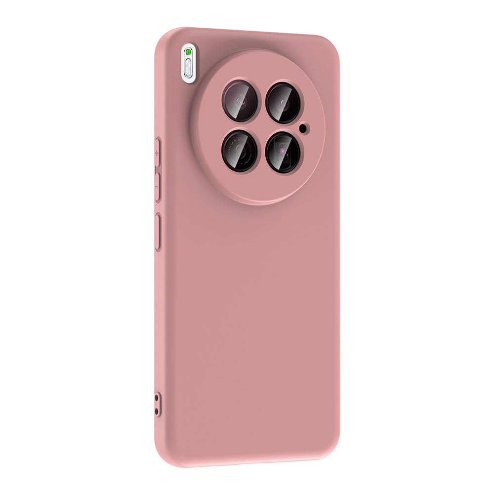 GPACK Tecno Camon 40 Premier 5G Uyumlu Lansman Silikon İçi Kadife Telefon Kılıfı Pembe