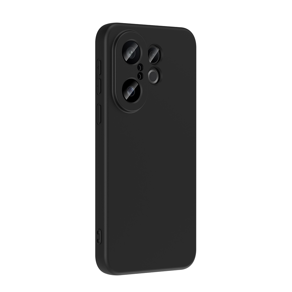 GPACK Vivo X200 FE Uyumlu Lansman Silikon İçi Kadife Telefon Kılıfı Siyah