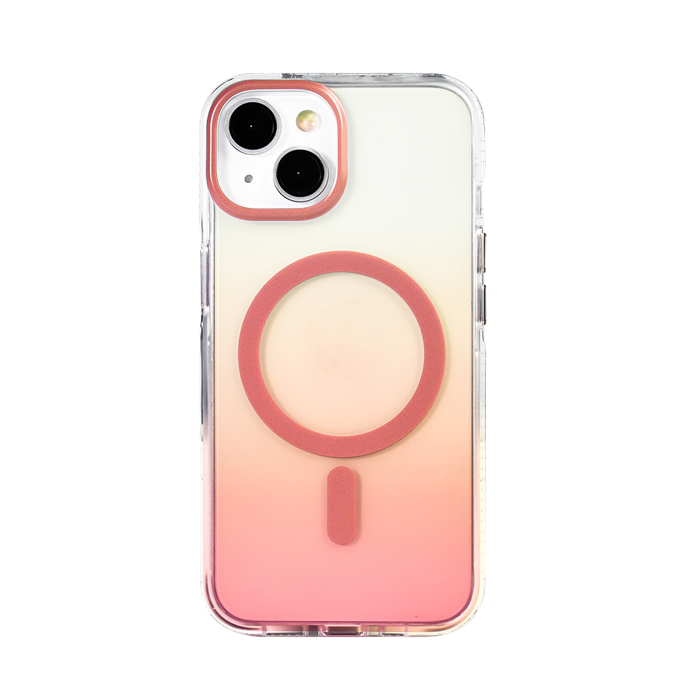 GPACK iPhone 14 Uyumlu Toros M-Safe Şarj Özellikli Telefon Kılıfı Rose Gold