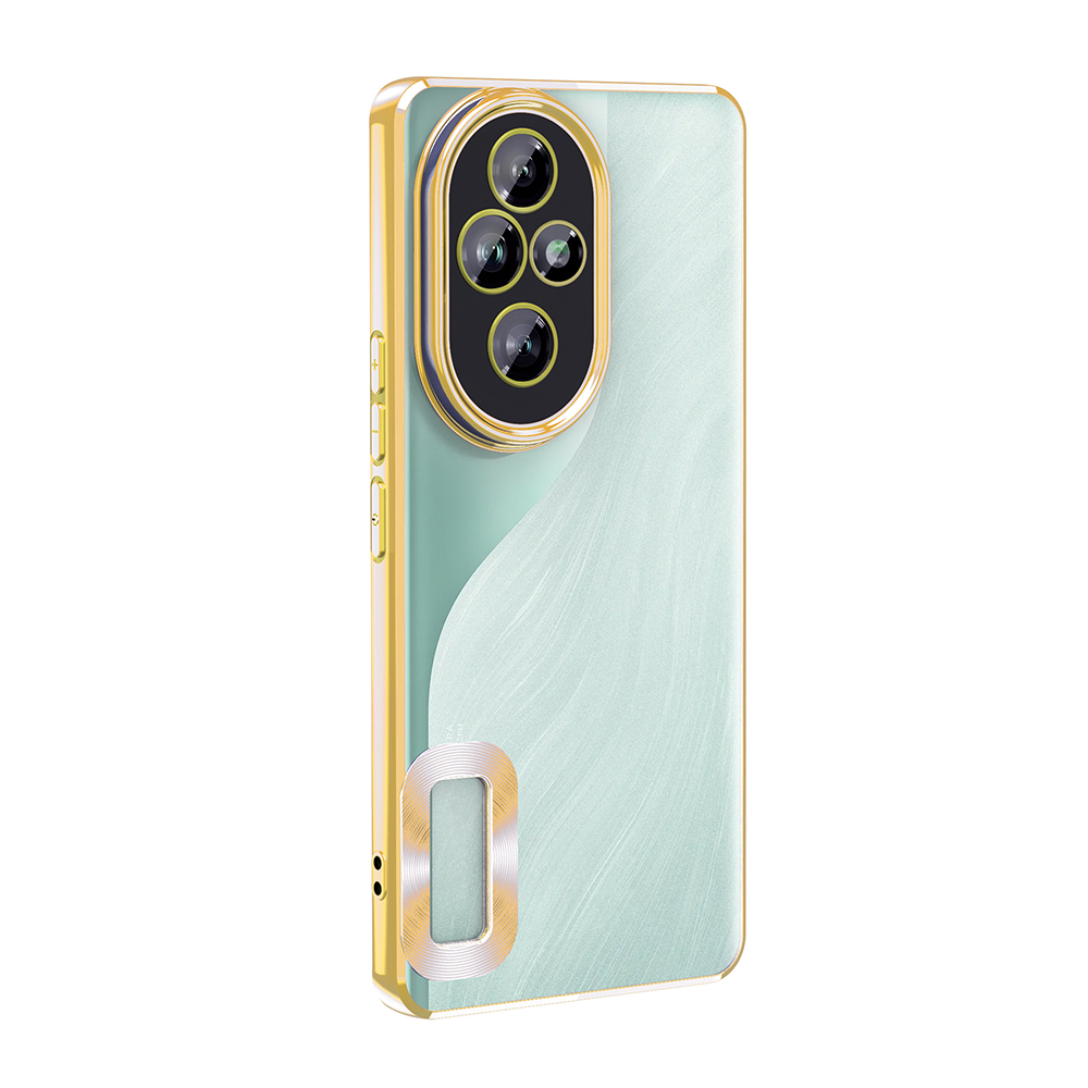 GPACK Honor 200 Uyumlu Logo Gösteren Omega Silikon Telefon Kılıfı Gold