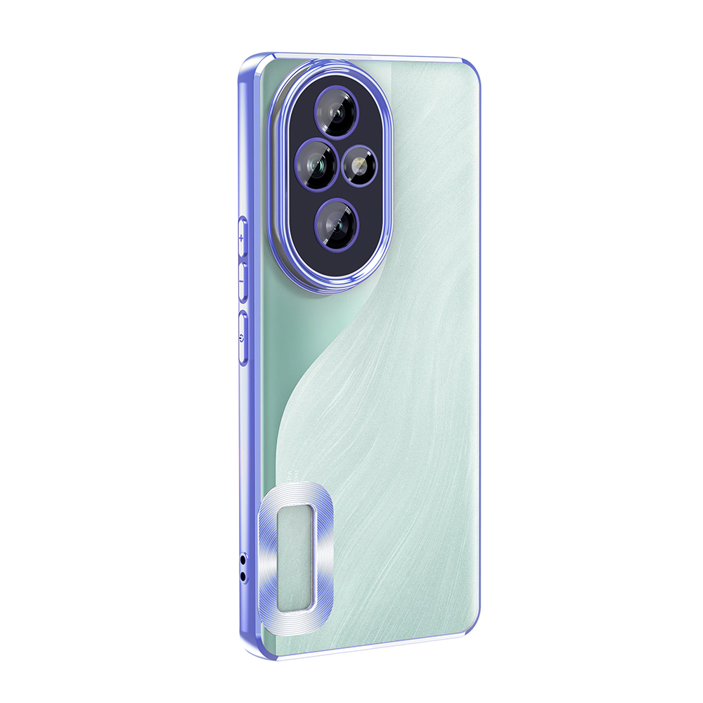 GPACK Honor 200 Uyumlu Logo Gösteren Omega Silikon Telefon Kılıfı Mavi