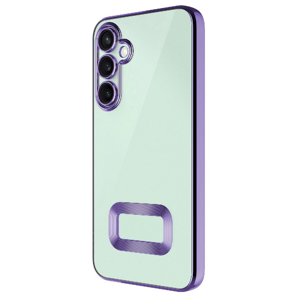 GPACK Samsung Galaxy A26 Uyumlu Logo Gösteren Omega Silikon Telefon Kılıfı Lila