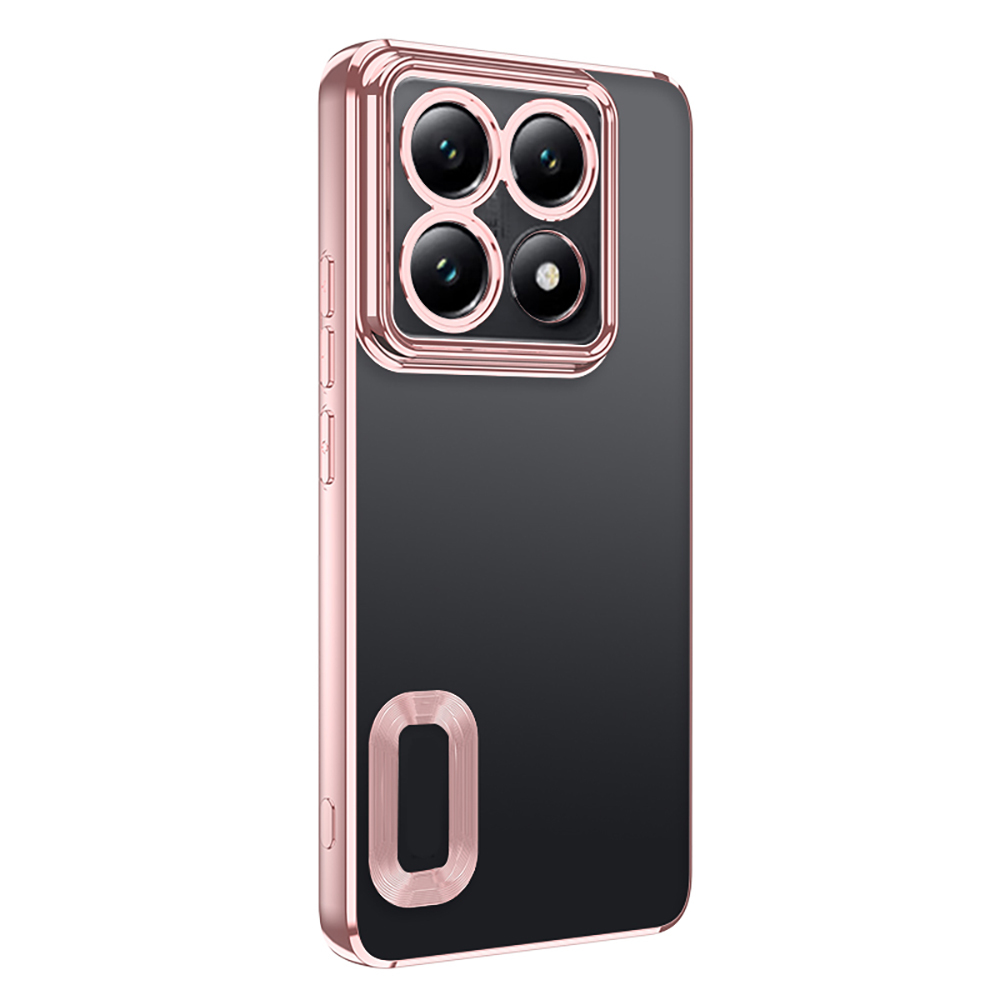 GPACK Xiaomi 14T Pro Uyumlu Logo Gösteren Omega Silikon Telefon Kılıfı Bronz