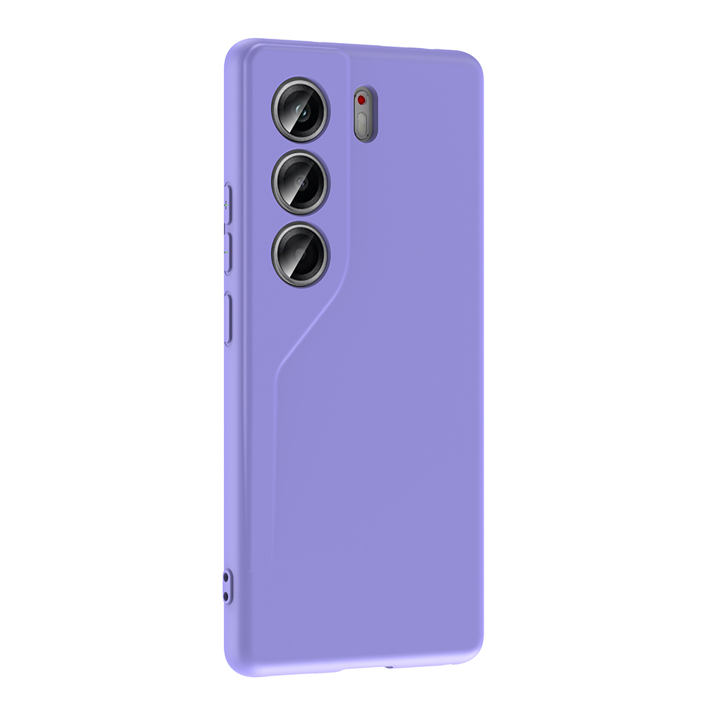 GPACK Tecno Camon 40 Uyumlu Lansman Silikon İçi Kadife Telefon Kılıfı Lila