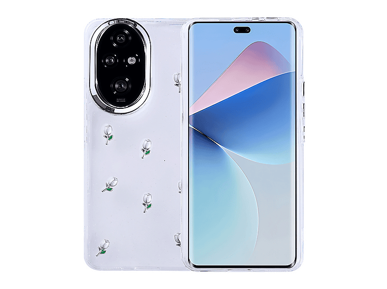 GPACK Honor 200 Uyumlu Kutup Simli Figürlü Silikon Telefon Kılıfı Yeşil