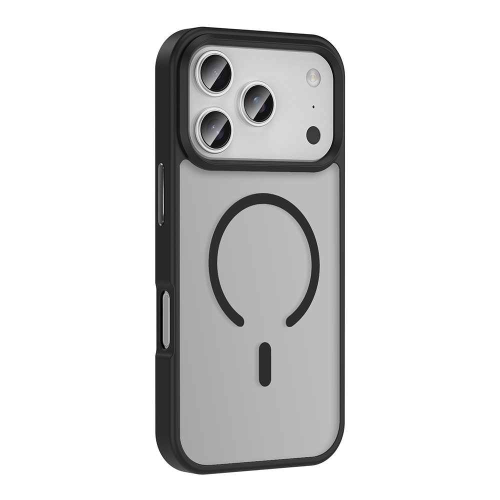 GPACK iPhone 17 Pro Max Uyumlu Sio M-Safe Şarj Özellikli Telefon Kılıfı Siyah