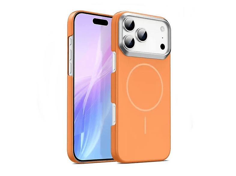 GPACK iPhone 17 Pro Uyumlu ALP M-Safe Şarj Özellikli Sert Mika Ultra İnce Telefon Kılıfı Turuncu
