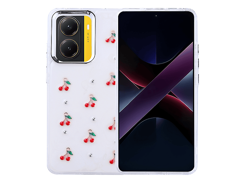 GPACK Xiaomi Poco X7 Pro Uyumlu Kutup Simli Figürlü Silikon Telefon Kılıfı Kırmızı