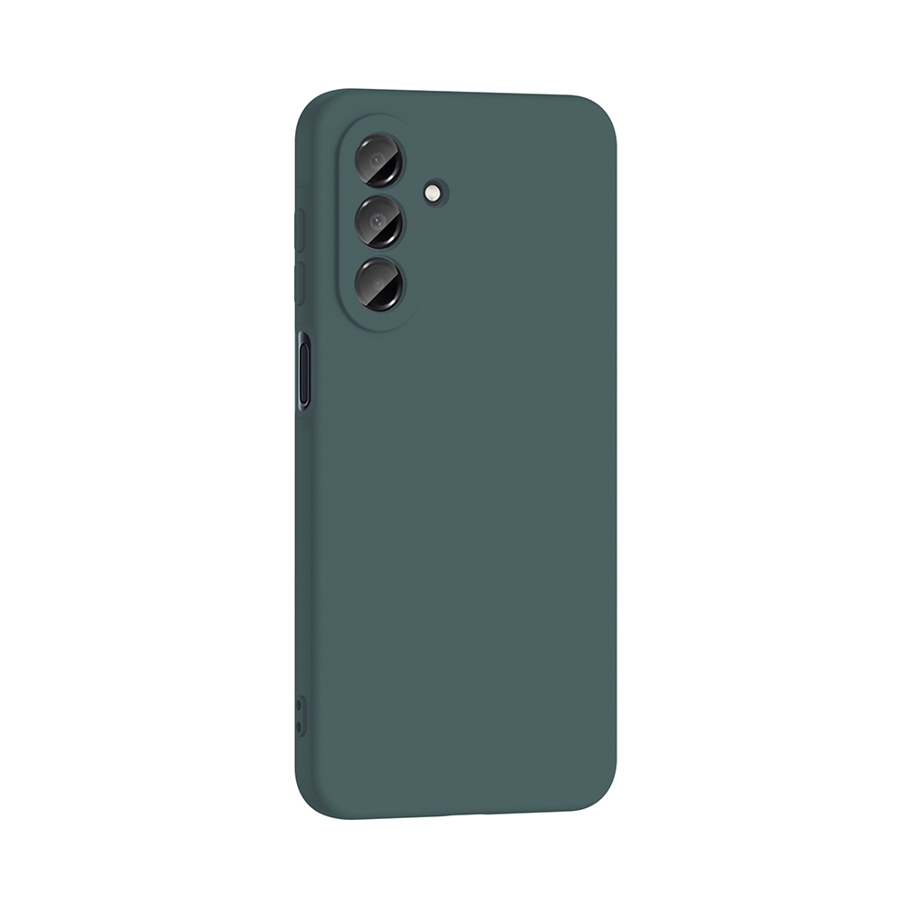 GPACK Samsung Galaxy A17 Uyumlu Lansman Silikon İçi Kadife Telefon Kılıfı Koyu Yeşil