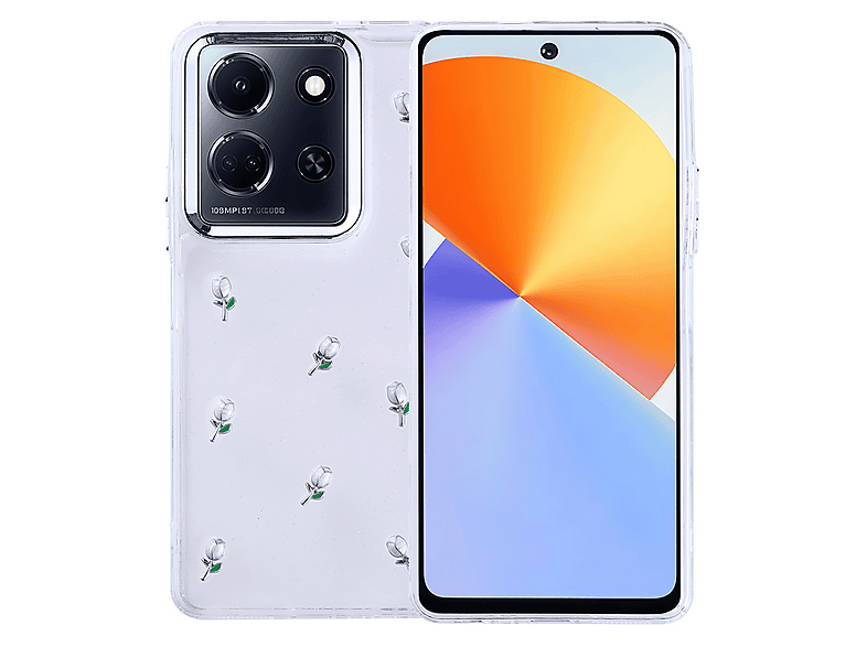 GPACK İnfinix Note 30 5G Uyumlu Kutup Simli Figürlü Silikon Telefon Kılıfı Yeşil