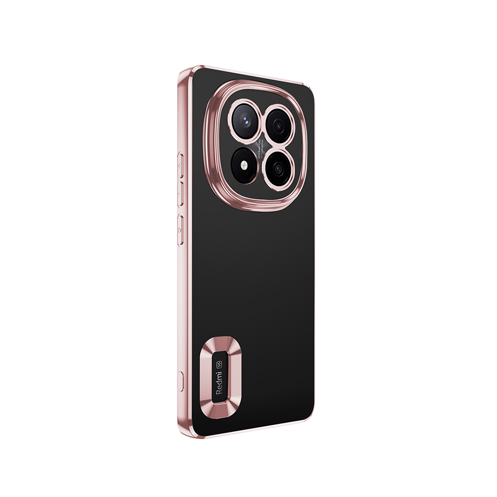 GPACK Xiaomi Redmi Note 14 Pro Plus Uyumlu Logo Gösteren Omega Silikon Telefon Kılıfı Bronz