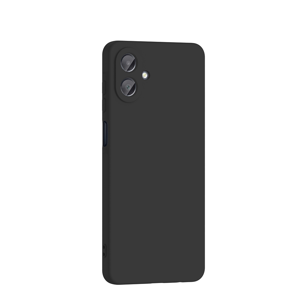GPACK Samsung Galaxy A07 Uyumlu Lansman Silikon İçi Kadife Telefon Kılıfı Siyah