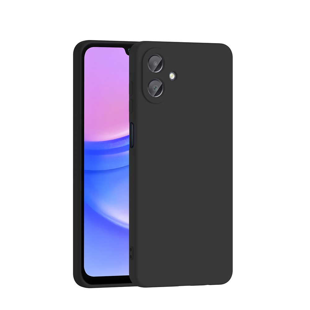 GPACK Samsung Galaxy A07 Uyumlu Lansman Silikon İçi Kadife Telefon Kılıfı Siyah