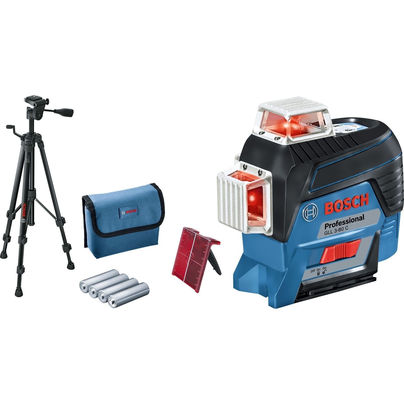 BOSCH GLL 3-80 C + BT 150 Lazer Hizalama Seti