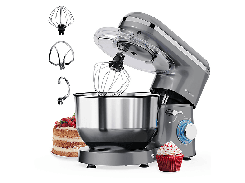 KitchenAid Robot de cocina 5KSM70JPXEER, 6,6 L, 11 velocidades, con 3