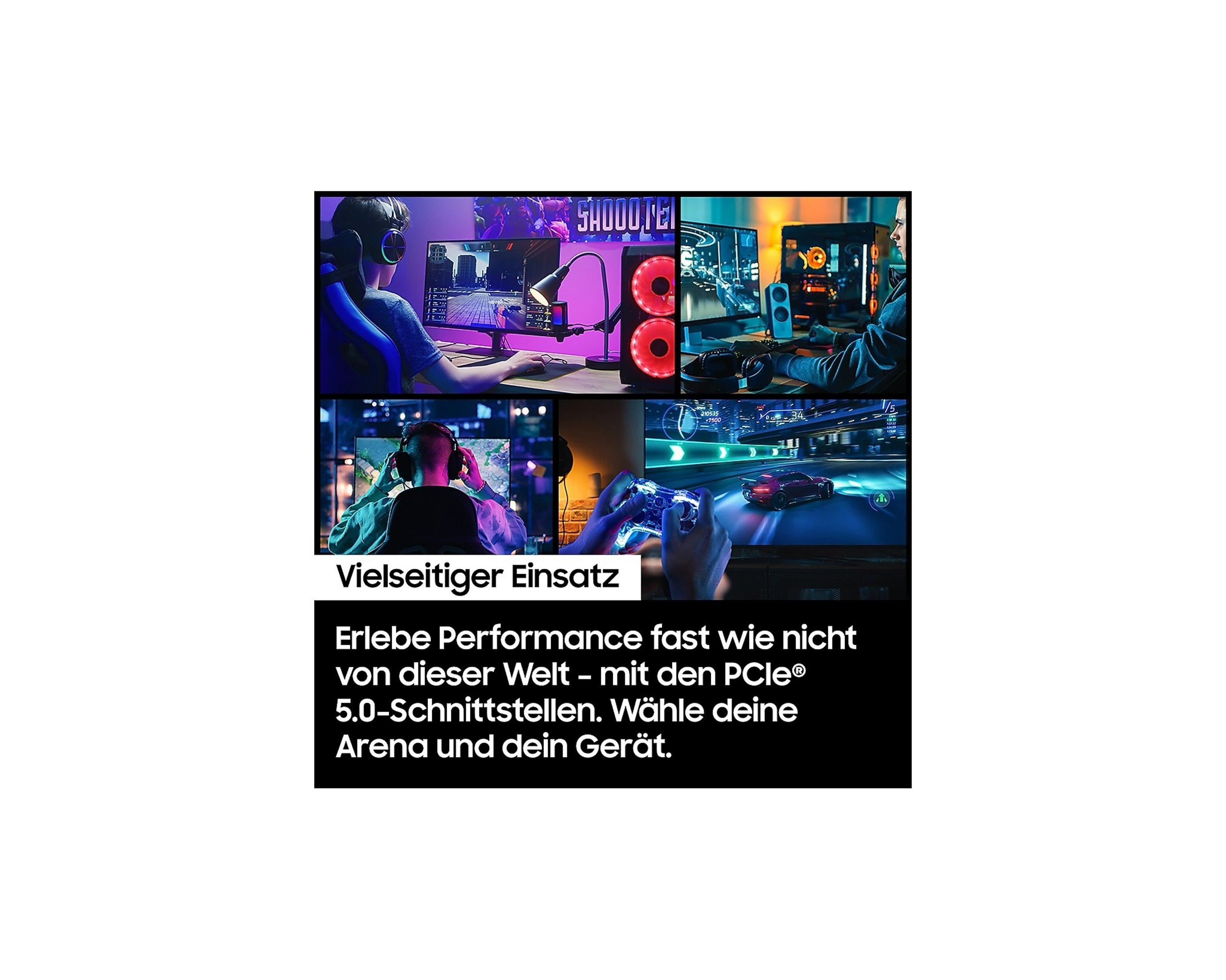Kolaż graczy używających komputerów i kontrolerów. Tekst na dole: 'Wszechstronne zastosowanie' i opis produktu.