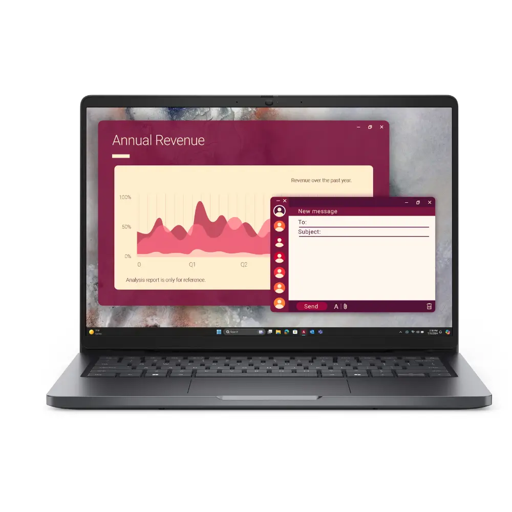 DELL Pro 14 PC14250 PC14250-BTO107-UBU Ultra 7 255U 16 GB RAM 512 GB SSD 14 inç Ubuntu Laptop Gri