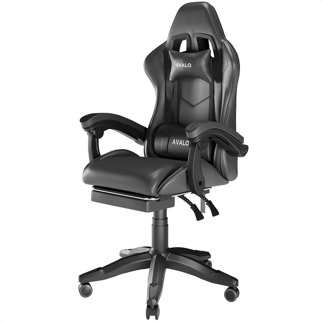 KRAKEN CHAIRS Gaming stoel stof - zwart-oranje - bureaustoel