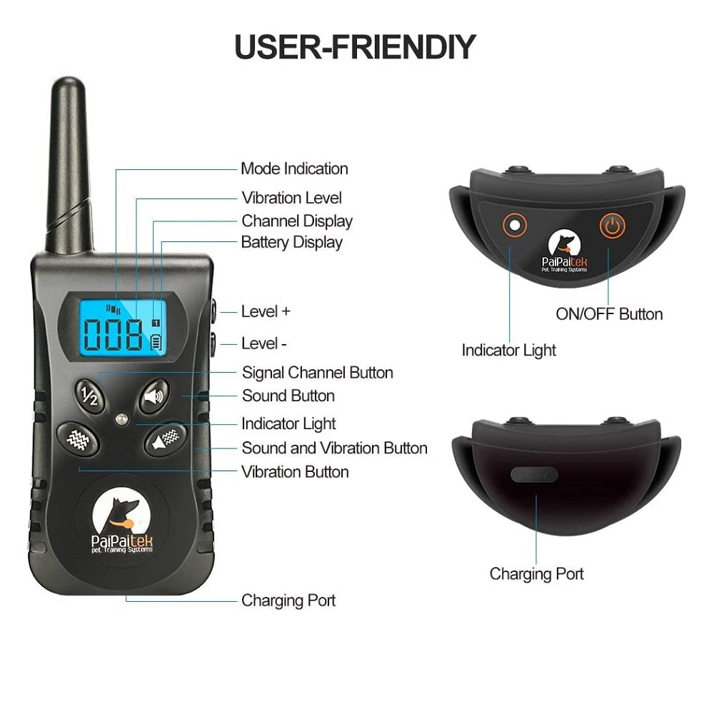vibration mit fernbedienung CRRYNUO Vibration, Summer, Fernbedienung, wasserdicht Hundetrainingsset
