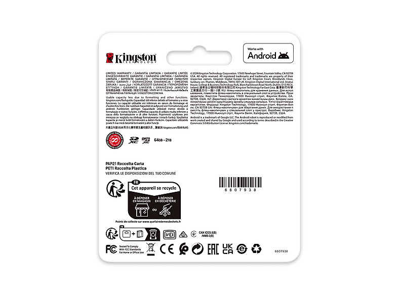 Flashwoife Custodia Per Schede SD E MicroSD – 4 Slot MicroSD + 2 Slot SD, Formato Carta Di Credito Trasparente - 3