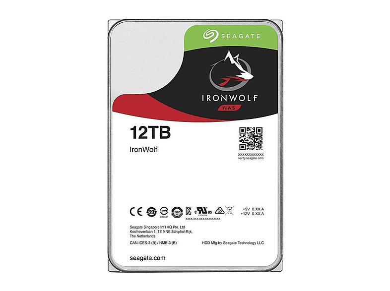 SEAGATE IronWolf, 2 TB, HDD, 3,5 Zoll, intern