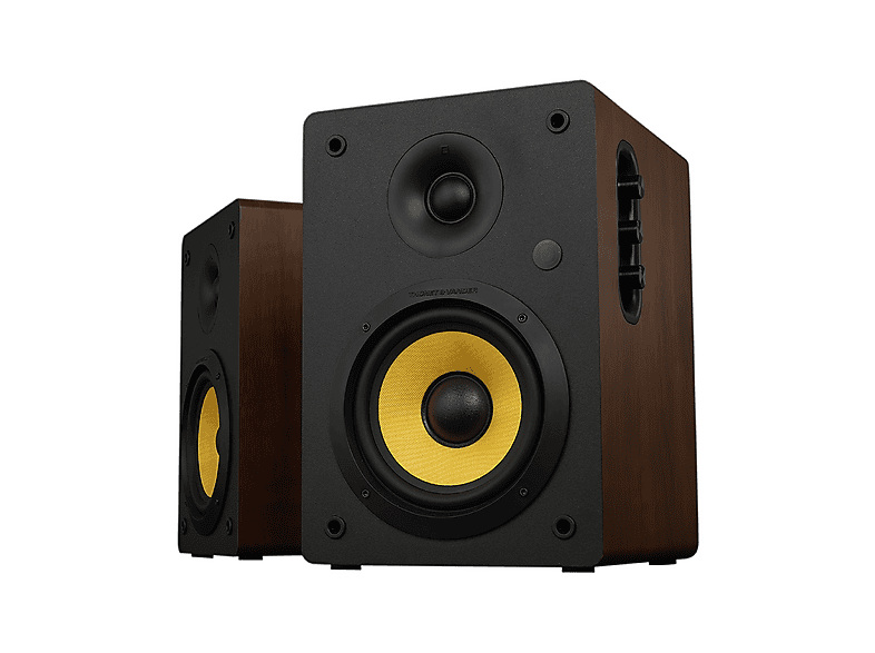 THONET & VANDER Kurbis HK096-03632 72WRMS 2.0, 5.0 RCA Optik Sinema Bluetooth Hoparlör Kahverengi