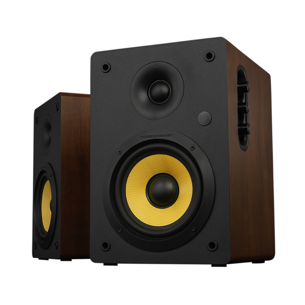 THONET & VANDER Kurbis HK096-03632 72WRMS  2.0, 5.0 RCA Optik Sinema Bluetooth Hoparlör Kahverengi