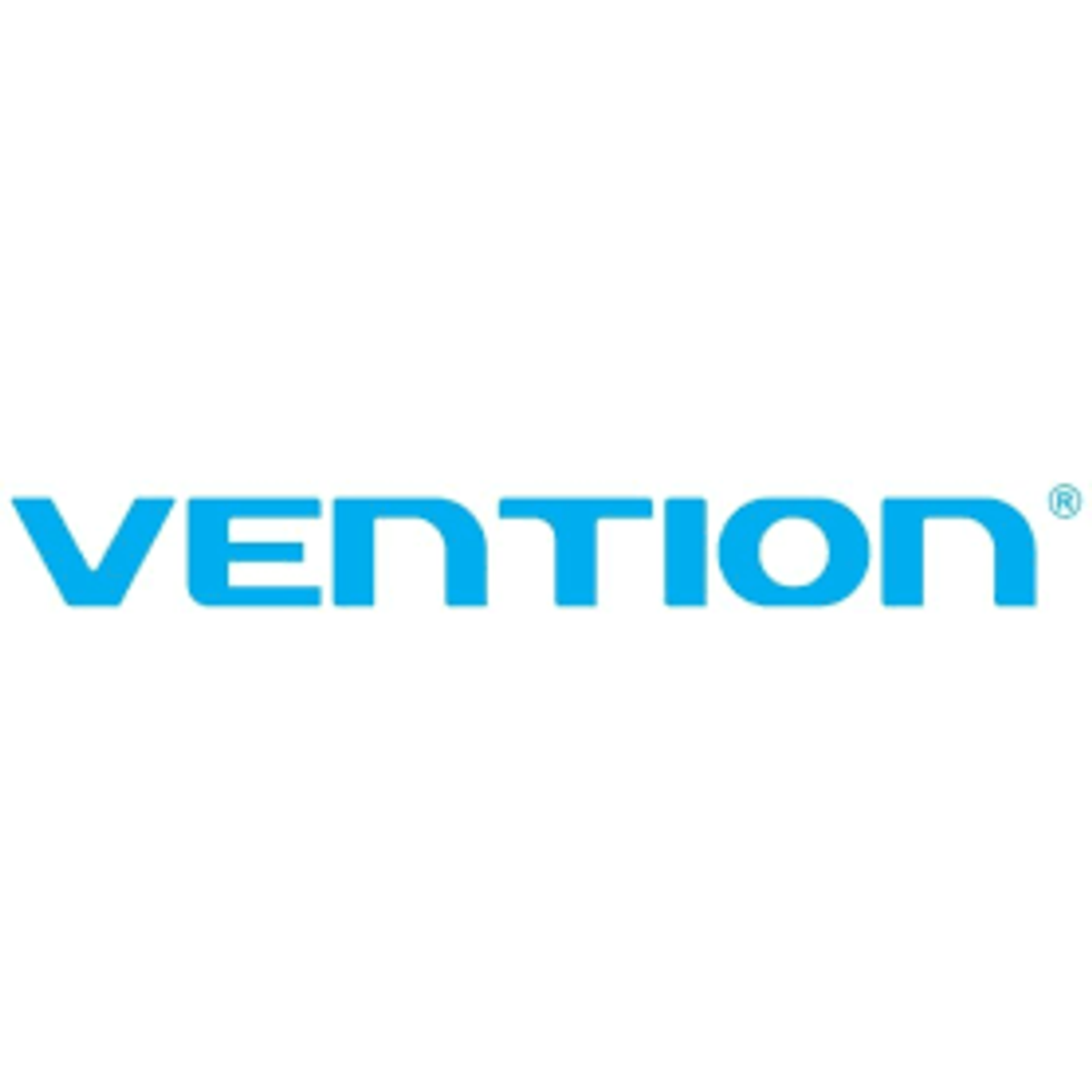 La parola "VENTION" in lettere blu è visualizzata su sfondo bianco. Un simbolo di marchio registrato è alla fine.