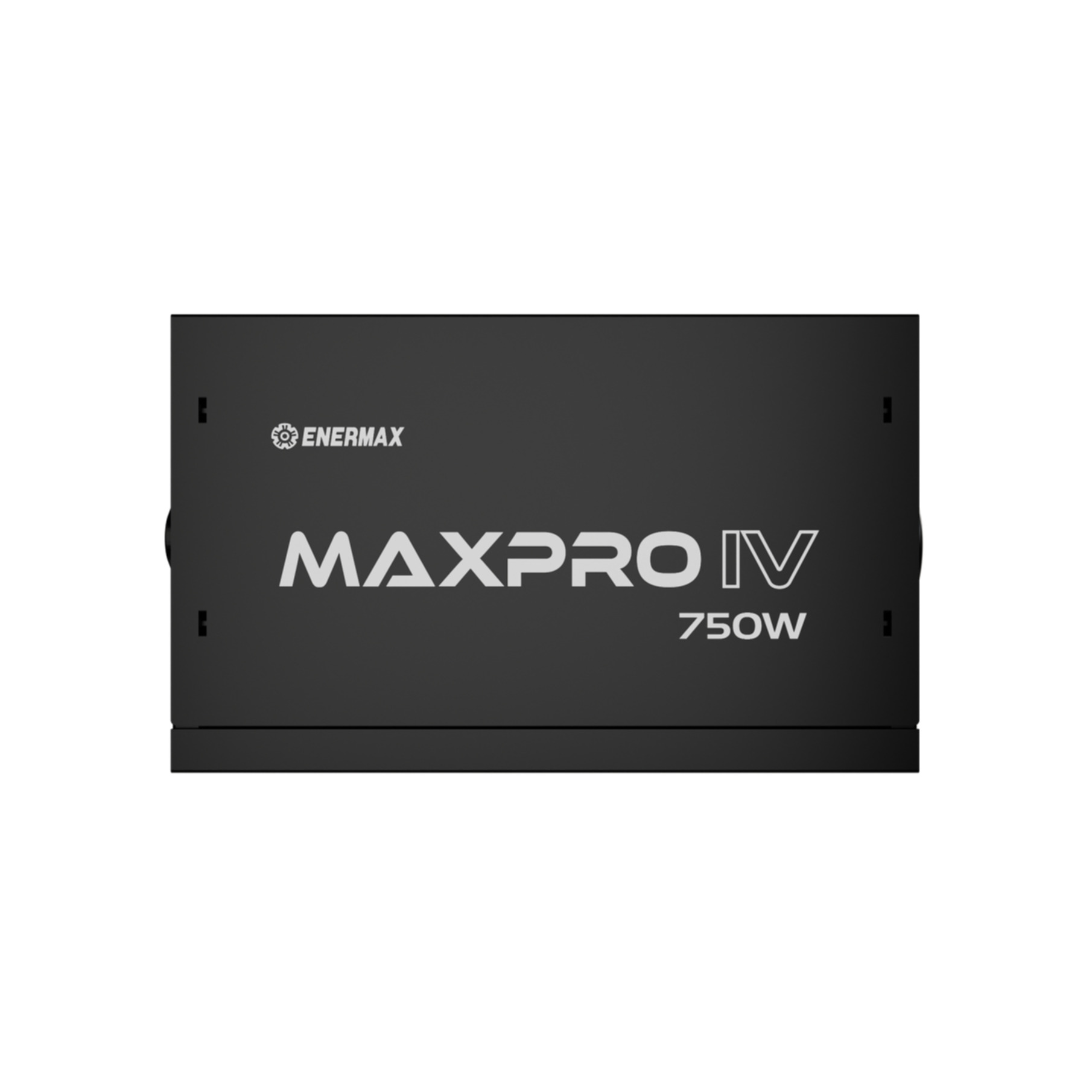 Schwarzes Enermax MAXPRO IV 750W Netzteil. Logo und Modellname sind sichtbar.
