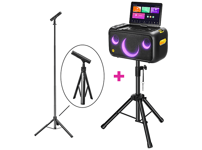 IKARAO Partybox Hoparlör ve Mikrofon Standlı Break X1 460W Karaoke