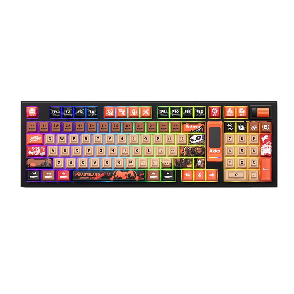 AKKO 5098B Plus Wasteland Survival RGB Hotswap Mekanik Bluetooth Gaming Klavye Siyah