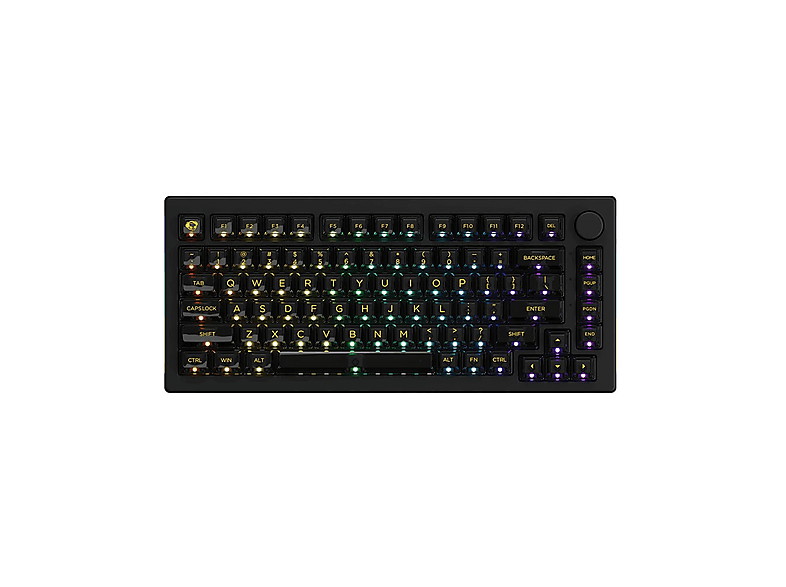 AKKO 5075B Plus Shine-Through Black RGB  Hotswap Mekanik Bluetooth Gaming Klavye Siyah