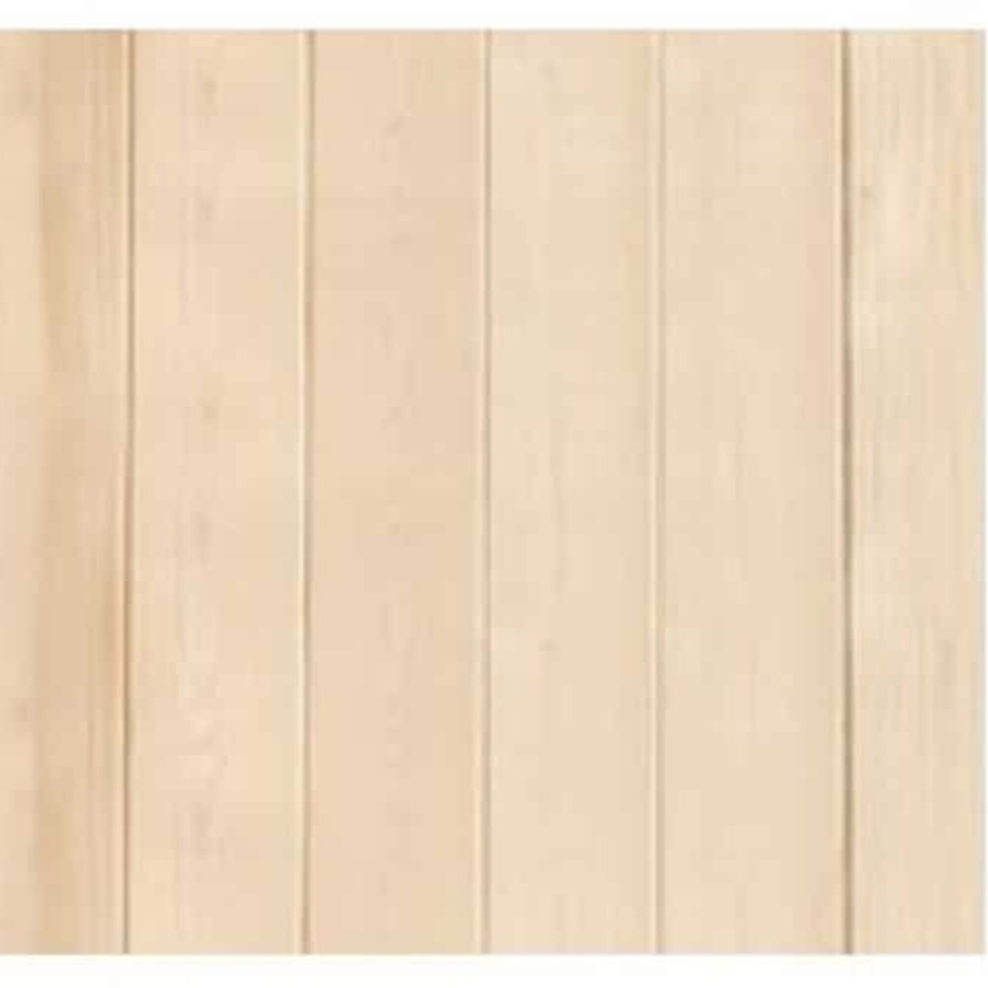 Paneles de madera verticales en color beige claro. Los paneles tienen vetas visibles y están alineados uniformemente.